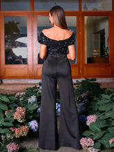 V-neck Panel Stylish Jumpsuits